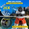 VEVOR Automatic Optical Level 26X Optical Auto Level Kit High Precision Height/Distance/Angle Level Measure Builders Level with Magnetic Dampened Comp