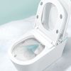 Smart Toilet with 85MM Wider Bidet Seat, Smart Toilet with Bidet Built in, Voice Control, Bubble Shield, AUTO Dual Flush