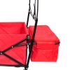 Garden Shopping Beach Cart folding wagon red