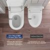 Smart Toilet with 85MM Wider Bidet Seat, Smart Toilet with Bidet Built in, Voice Control, Bubble Shield, AUTO Dual Flush