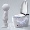 ST-GP-01 Smart Toilet with Heated Bidet Seat, Portable toilet with bidet built in AUTO Open&Close, AUTO Dual Flush