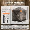 VEVOR Hunting Blind, 288¬∞ See Through Ground Blind, 6-7 Person Pop Up Deer Blind for Hunting with Carrying Bag, Portable Resilient Hunting Tent