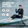 VEVOR Inflatable Stand Up Paddle Board, 10' x 33" x 6" Wide SUP Paddleboard, with Board Accessories, Pump, Paddle, Fin, Phone Bag, Backpack