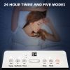 HOMCOM 12,000 BTU Portable Air Conditioner for Rooms Up to 549 Sq. Ft., 5-in-1 AC Unit Dehumidifier Fan Auto Sleep with Remote, 24H Timer On/Off
