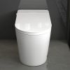 Smart Toilet with 85MM Wider Bidet Seat, Smart Toilet with Bidet Built in, Voice Control, Bubble Shield, AUTO Dual Flush