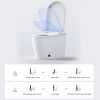 Smart Toilet with 85MM Wider Bidet Seat, Smart Toilet with Bidet Built in, Voice Control, Bubble Shield, AUTO Dual Flush