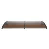 VEVOR Window Door Awning Canopy 80" x 40", UPF 50+ Polycarbonate Entry Door Outdoor Window Awning Exterior, Front Door Overhang Awning for Sun Shutter