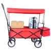 Garden Shopping Beach Cart folding wagon red